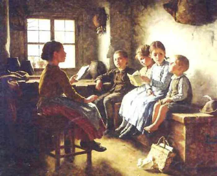 Framed Print : Simon Glücklich's Lesestunde (Reading Hour) from 1889 portrays a quiet moment of study or reading Framed Print : Simon Glücklich's Lesestunde (Reading Hour) from 1889 portrays a quiet moment of study or reading