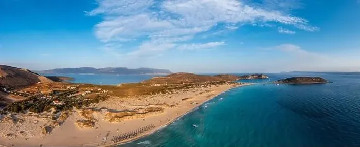 Framed Print : Simos double beach Elafonisos island Framed Print : Simos double beach Elafonisos island