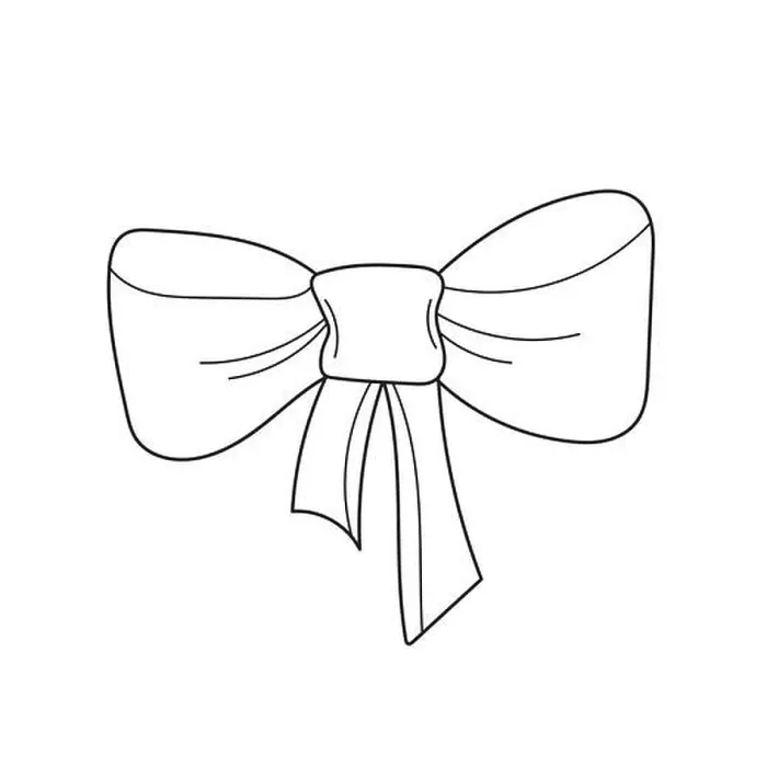 Framed Print : Simple coloring page. Hand drawn doodle bow isolated on white background Framed Print : Simple coloring page. Hand drawn doodle bow isolated on white background
