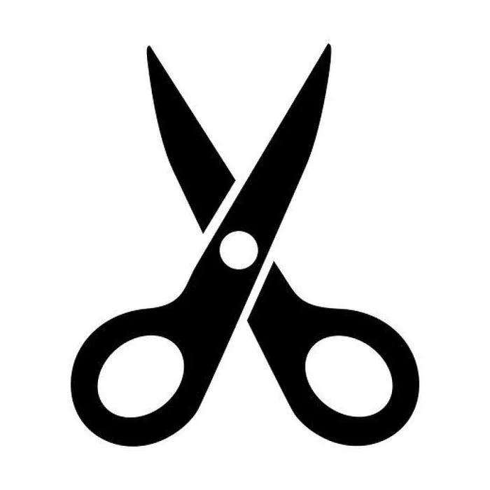Framed Print : Simply Black Scissors Icon. Vector Illustration EPS10