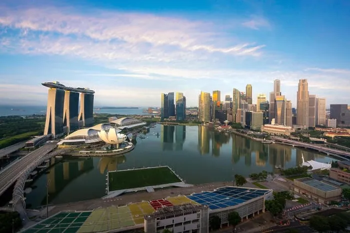 Framed Print : Singapore cityscape at dusk. Landscape of Singapore business building around Marina bay. Modern high building in business district area at twilight Framed Print : Singapore cityscape at dusk. Landscape of Singapore business building around Marina bay. Modern high building in business district area at twilight