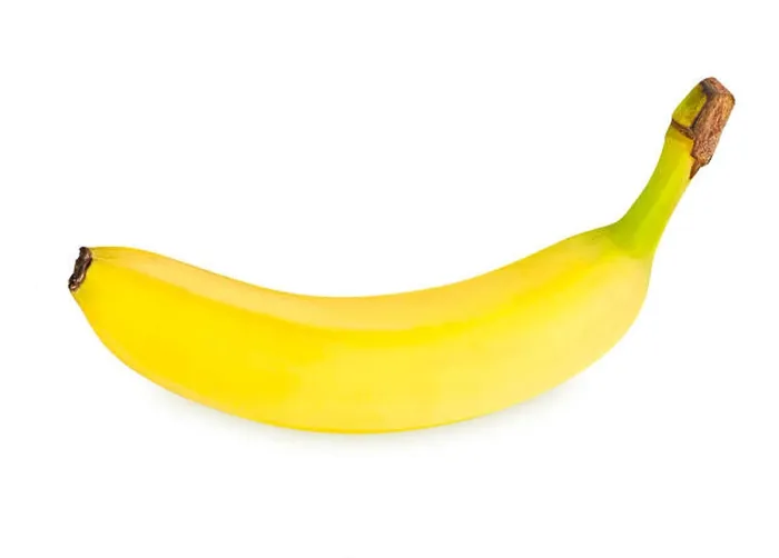 Framed Print : single yellow banana fruit isolated on white background Framed Print : single yellow banana fruit isolated on white background