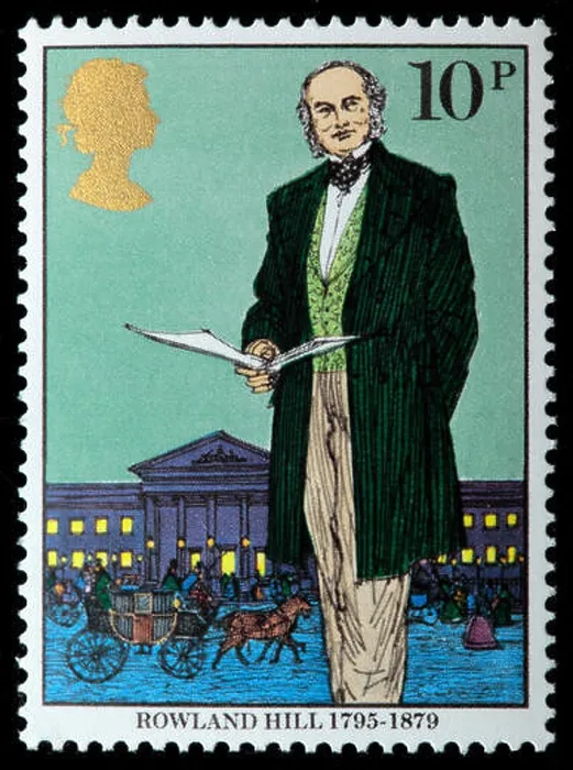 Framed Print : Sir Rowland Hill (1795-1879), English teacher, inventor, social reformer, postage stamp, UK, 1979 Framed Print : Sir Rowland Hill (1795-1879), English teacher, inventor, social reformer, postage stamp, UK, 1979