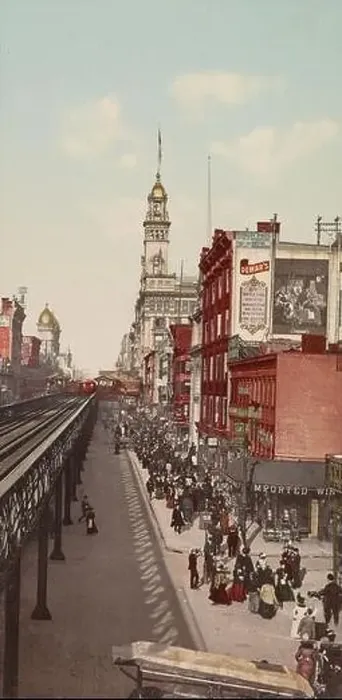 Framed Print : Sixth Avenue, New York 1901 Framed Print : Sixth Avenue, New York 1901