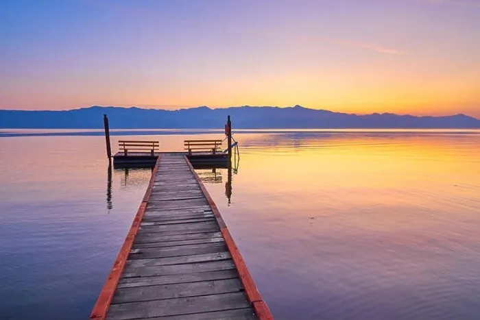 Framed Print : Skadar Lake National Park after sunset, Shkoder, Albania Framed Print : Skadar Lake National Park after sunset, Shkoder, Albania
