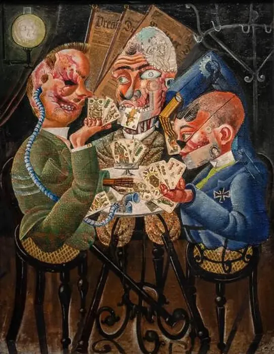 Framed Print : The Skat Players, Otto Dix, 1920, Berlin, Federal Republic of Germany Framed Print : The Skat Players, Otto Dix, 1920, Berlin, Federal Republic of Germany