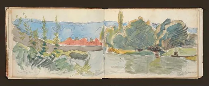 Framed Print : Sketchbook with manuscript notes Félix Bracquemond Framed Print : Sketchbook with manuscript notes Félix Bracquemond