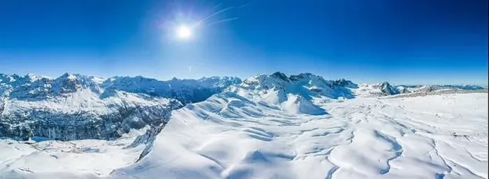 Framed Print : Ski slopes and mountains, Melchsee-Frutt mountain resort village, Switzerland in winter Framed Print : Ski slopes and mountains, Melchsee-Frutt mountain resort village, Switzerland in winter