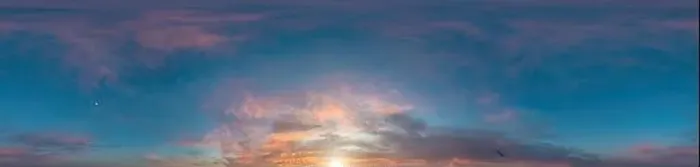 Framed Print : Sky panorama on sunrise with Stratocumulus clouds in Seamless spherical equirectangular format as full zenith for use Framed Print : Sky panorama on sunrise with Stratocumulus clouds in Seamless spherical equirectangular format as full zenith for use