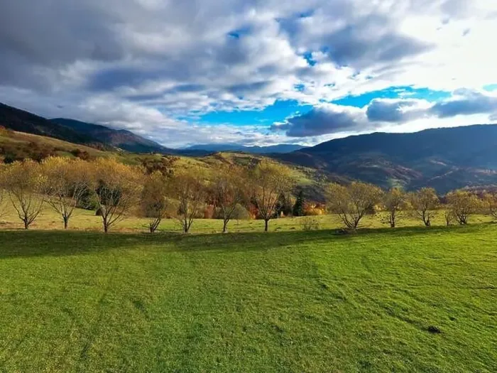 Framed Print : Sky with white and fluffy layer of clouds over green autumn hills, Aerial panoramic drone shot Framed Print : Sky with white and fluffy layer of clouds over green autumn hills, Aerial panoramic drone shot
