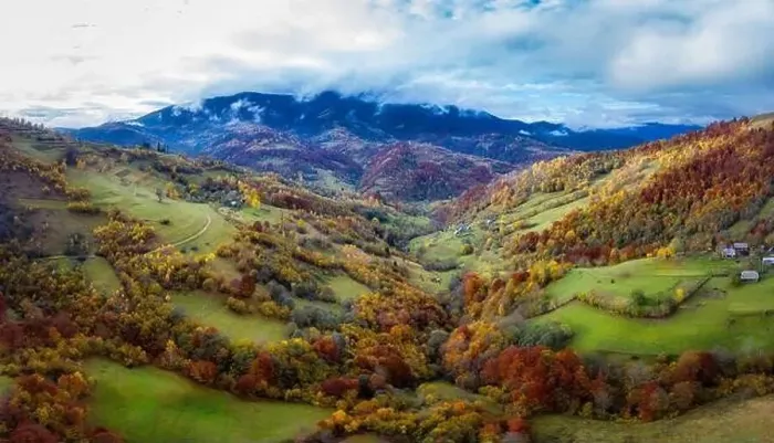 Framed Print : Sky with white and fluffy layer of clouds over green autumn hills, Aerial panoramic drone shot Framed Print : Sky with white and fluffy layer of clouds over green autumn hills, Aerial panoramic drone shot