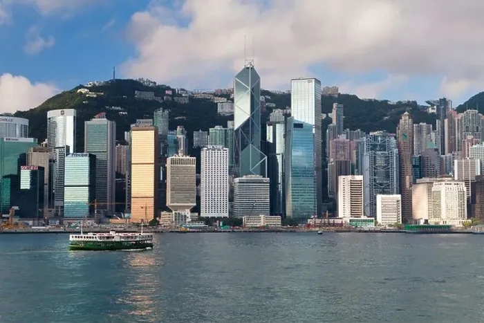 Framed Print : Skyline of Central, Hong Kong Island, from Victoria Harbour, Hong Kong, China Framed Print : Skyline of Central, Hong Kong Island, from Victoria Harbour, Hong Kong, China