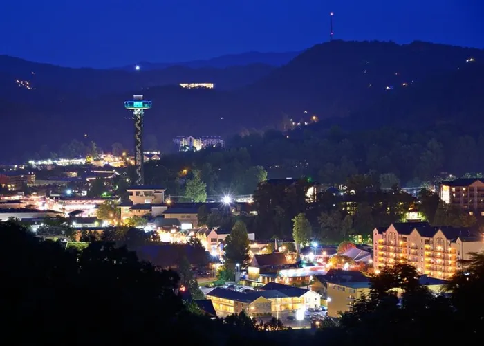 Framed Print : The skyline of downtown Gatlinburg, Tennessee, USA in the Great Smoky Mountains Framed Print : The skyline of downtown Gatlinburg, Tennessee, USA in the Great Smoky Mountains