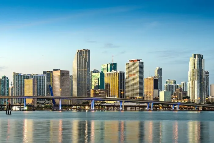 Framed Print : Skyline of Miami, Florida, USA Framed Print : Skyline of Miami, Florida, USA