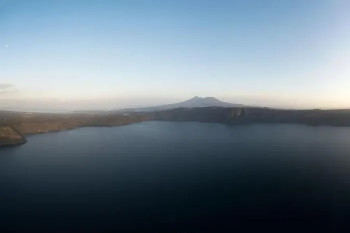 Framed Print : Skyline in Nicaragua landscape aerial drone view on sunset time Framed Print : Skyline in Nicaragua landscape aerial drone view on sunset time
