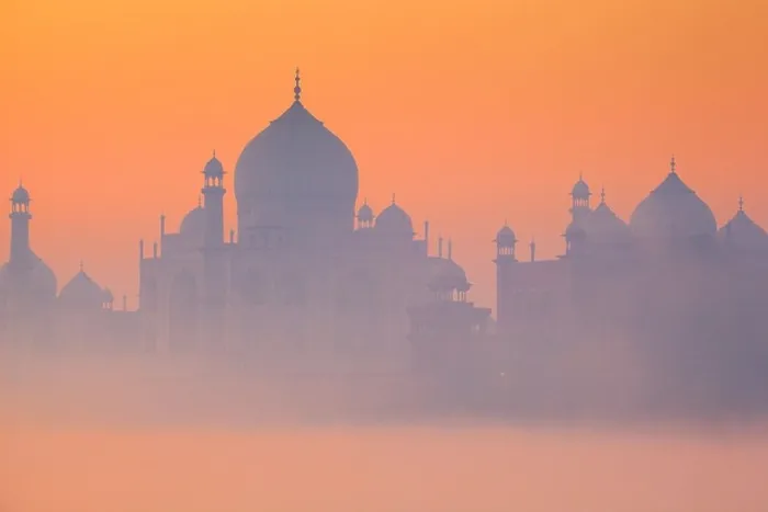 Framed Print : Skyline of Taj Mahal at sunrise, Agra, Uttar Pradesh, India Framed Print : Skyline of Taj Mahal at sunrise, Agra, Uttar Pradesh, India