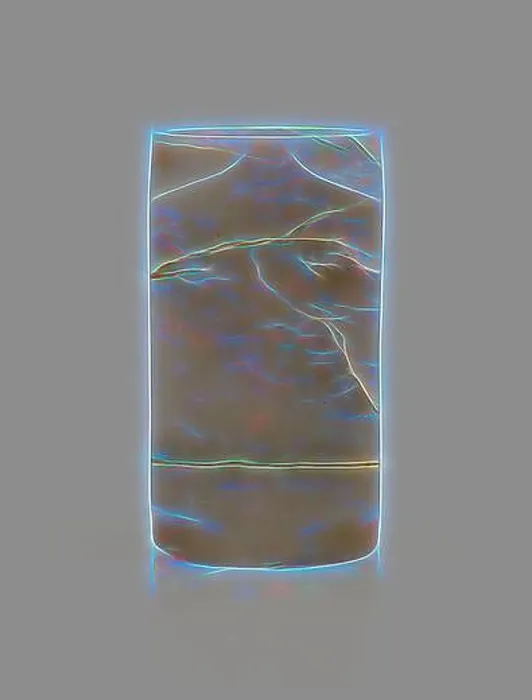 Framed Print : A sleek, cylindrical object with a textured surface adorned with iridescent veins Framed Print : A sleek, cylindrical object with a textured surface adorned with iridescent veins