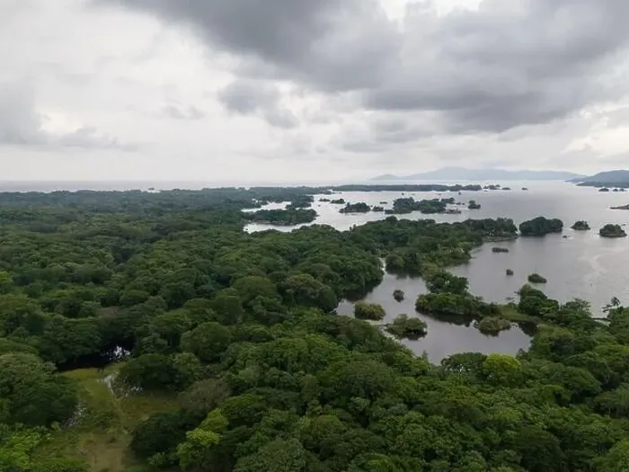 Framed Print : Many small islands in Nicaragua lake aerial drone view Framed Print : Many small islands in Nicaragua lake aerial drone view