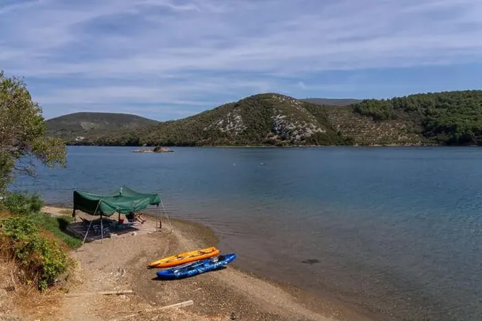 Framed Print : small pleasure boat on the shore of Lesbos or Lesvos a Greek island located in the northeastern Aegean Sea Framed Print : small pleasure boat on the shore of Lesbos or Lesvos a Greek island located in the northeastern Aegean Sea