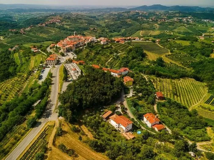 Framed Print : Smartno Townscape and Goriska Brda a Famous Wine Region of Slovenia Located Near Italy. Drone Aerial view Framed Print : Smartno Townscape and Goriska Brda a Famous Wine Region of Slovenia Located Near Italy. Drone Aerial view
