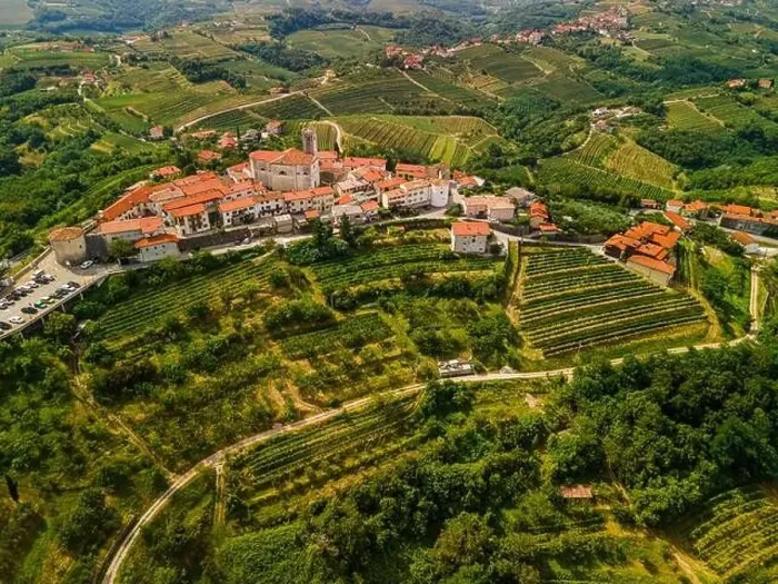 Framed Print : Smartno Townscape and Goriska Brda a Famous Wine Region of Slovenia Located Near Italy. Drone Aerial view Framed Print : Smartno Townscape and Goriska Brda a Famous Wine Region of Slovenia Located Near Italy. Drone Aerial view