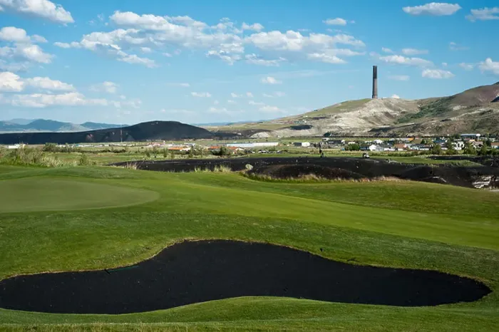 Framed Print : Smelter stack as seen from Old Works Golf Course in Anaconda, Montana Framed Print : Smelter stack as seen from Old Works Golf Course in Anaconda, Montana