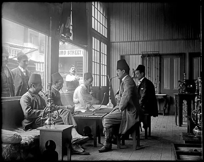 Framed Print : Smoking hookah pipes at the California Midwinter International Exposition Framed Print : Smoking hookah pipes at the California Midwinter International Exposition