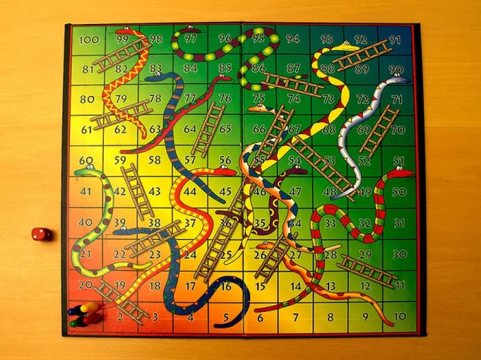 Framed Print : Snakes and Ladders Board Game Framed Print : Snakes and Ladders Board Game