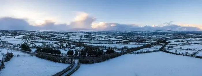 Framed Print : Snow covered landscape in Donegal Framed Print : Snow covered landscape in Donegal