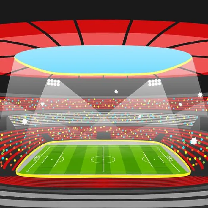Framed Print : Soccer stadium during sports match. Football arena field Framed Print : Soccer stadium during sports match. Football arena field