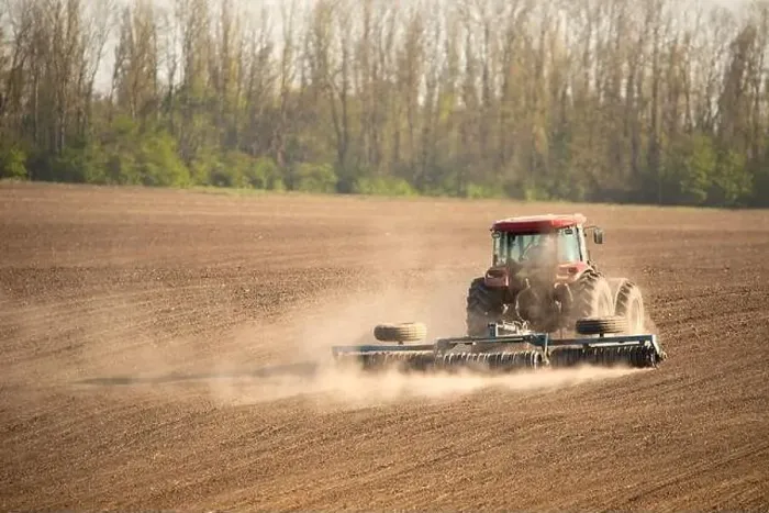 Framed Print : Soil Symphony: Tractor Turning Earth's Blanket Framed Print : Soil Symphony: Tractor Turning Earth's Blanket