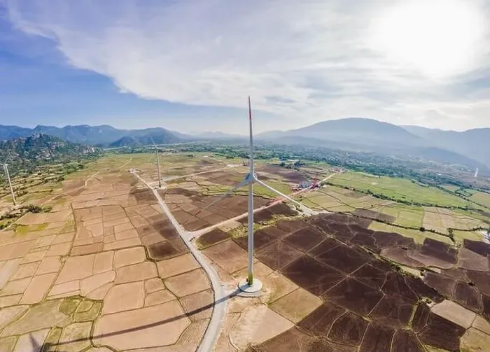 Framed Print : solar energy panels and wind turbine. Drone view Framed Print : solar energy panels and wind turbine. Drone view
