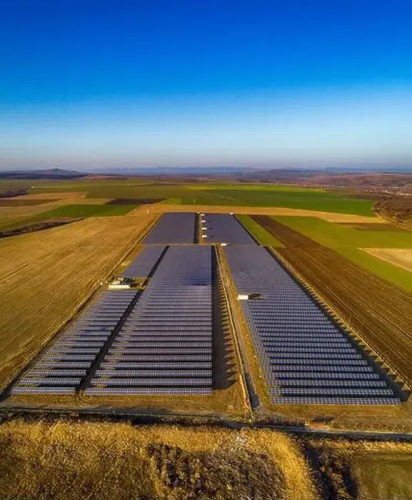 Framed Print : Solar panel produces green, environmentaly friendly energy from the setting sun. Aerial view from drone Framed Print : Solar panel produces green, environmentaly friendly energy from the setting sun. Aerial view from drone