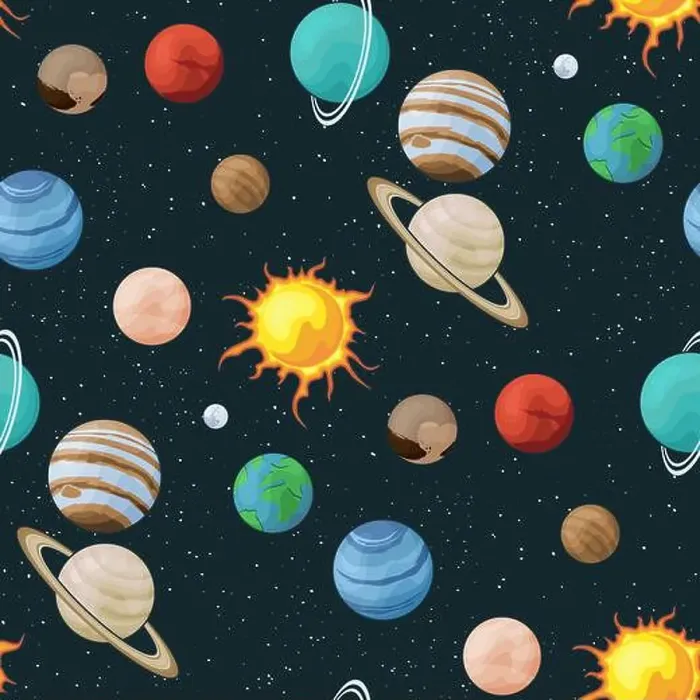 Framed Print : Solar system vector seamless pattern of planets in space universe texture Framed Print : Solar system vector seamless pattern of planets in space universe texture