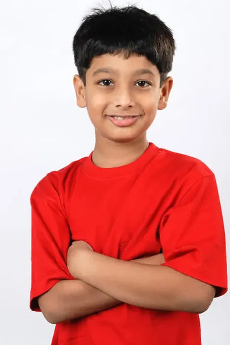 Framed Print : South Asian Indian boy in red shirt, India MR#152 Framed Print : South Asian Indian boy in red shirt, India MR#152