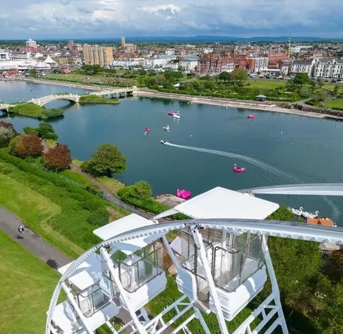 Framed Print : Southport, Merseyside. United Kingdom. Springtime Aerial image of Southport. 26th May 2024 Framed Print : Southport, Merseyside. United Kingdom. Springtime Aerial image of Southport. 26th May 2024