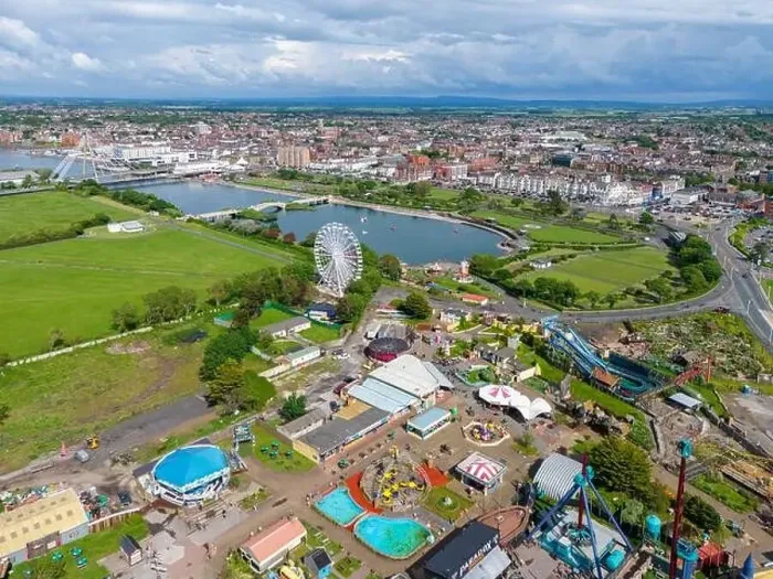 Framed Print : Southport, Merseyside. United Kingdom. Springtime Aerial image of Southport. 26th May 2024 Framed Print : Southport, Merseyside. United Kingdom. Springtime Aerial image of Southport. 26th May 2024