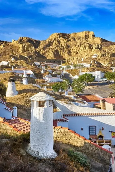 Framed Print : Spain - Troglodyte cave dwellings, Guadix, Andalucia Framed Print : Spain - Troglodyte cave dwellings, Guadix, Andalucia