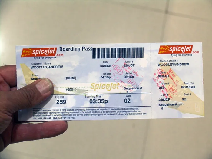 Framed Print : Spicejet discount Indian airline boarding pass Mumbai India Framed Print : Spicejet discount Indian airline boarding pass Mumbai India