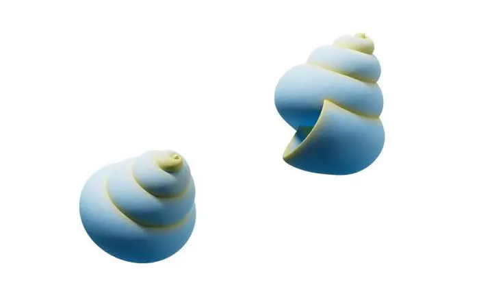 Framed Print : Spiral shell underwater with cartoon style, 3d rendering. 3D illustration Framed Print : Spiral shell underwater with cartoon style, 3d rendering. 3D illustration