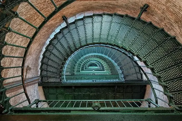 Framed Print : Spiral staircase inside the Currituck Beach Lighthouse in Corolla, USA Framed Print : Spiral staircase inside the Currituck Beach Lighthouse in Corolla, USA