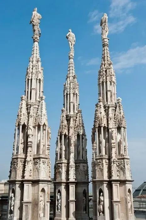 Framed Print : Spires and statues on top of Milan Cathedral, Italy Framed Print : Spires and statues on top of Milan Cathedral, Italy