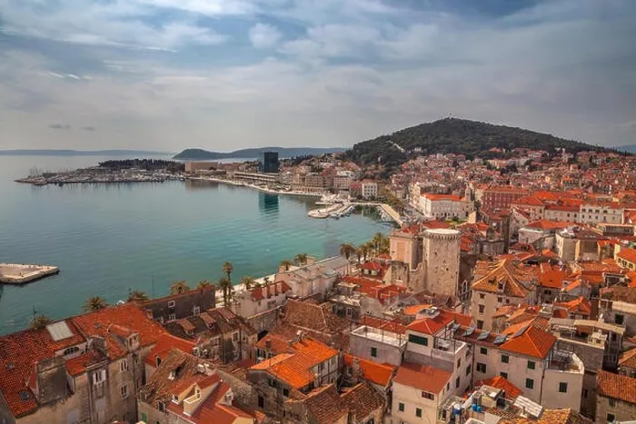 Framed Print : Split, Croatia. Beautiful romantic old town of Split during a sunny day. Croatia, Europe Framed Print : Split, Croatia. Beautiful romantic old town of Split during a sunny day. Croatia, Europe