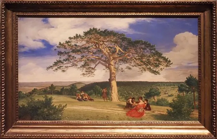 Framed Print : The Spreading Pine Tree in the Bruhl Valley near Modling Framed Print : The Spreading Pine Tree in the Bruhl Valley near Modling