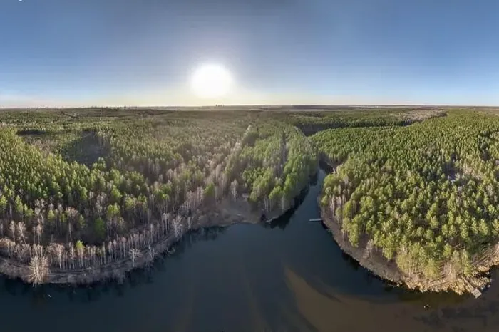 Framed Print : Spring or autumn lake in forest. Aerial view of lake in spring or autumn. Spring sunset landscape Framed Print : Spring or autumn lake in forest. Aerial view of lake in spring or autumn. Spring sunset landscape