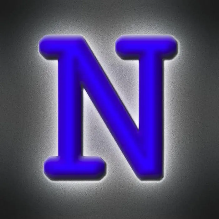 Framed Print : square graphic with the uppercase character N as a capital letter shaped like a typewriter font Framed Print : square graphic with the uppercase character N as a capital letter shaped like a typewriter font