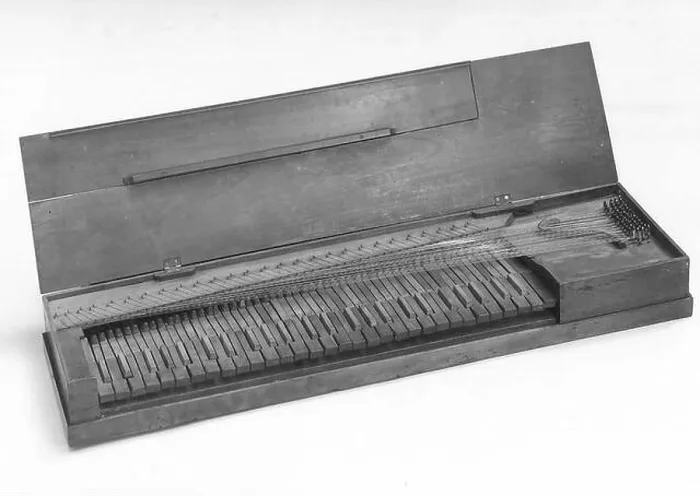 Framed Print : Square Piano ca. 1790 Possibly German Practically the smallest Framed Print : Square Piano ca. 1790 Possibly German Practically the smallest