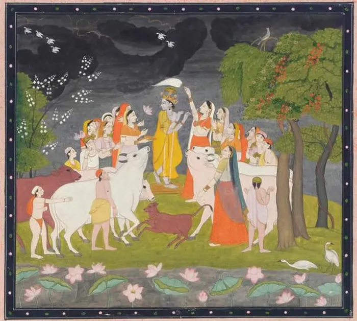 Framed Print : Sri Krsna with the flute. Date: ca Framed Print : Sri Krsna with the flute. Date: ca