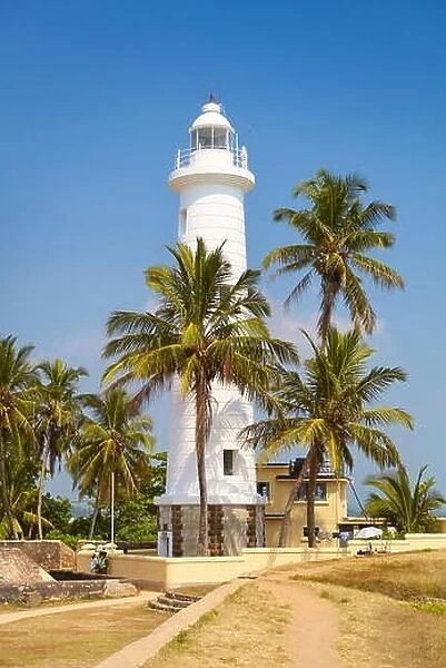 Sri Lanka - Galle, shoreline with lighthouse