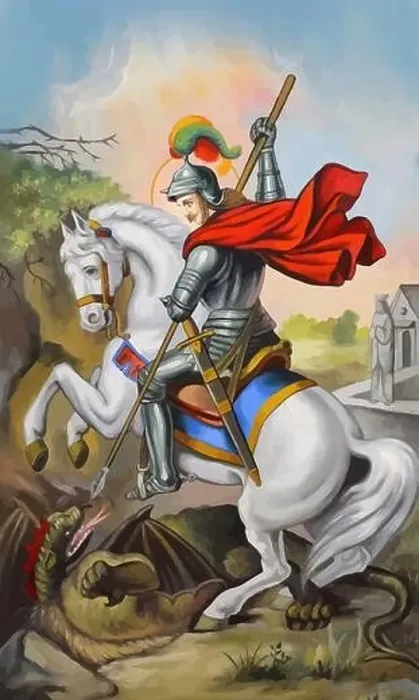 Framed Print : st george legend warrior dragon illustration holy saint crusader Framed Print : st george legend warrior dragon illustration holy saint crusader